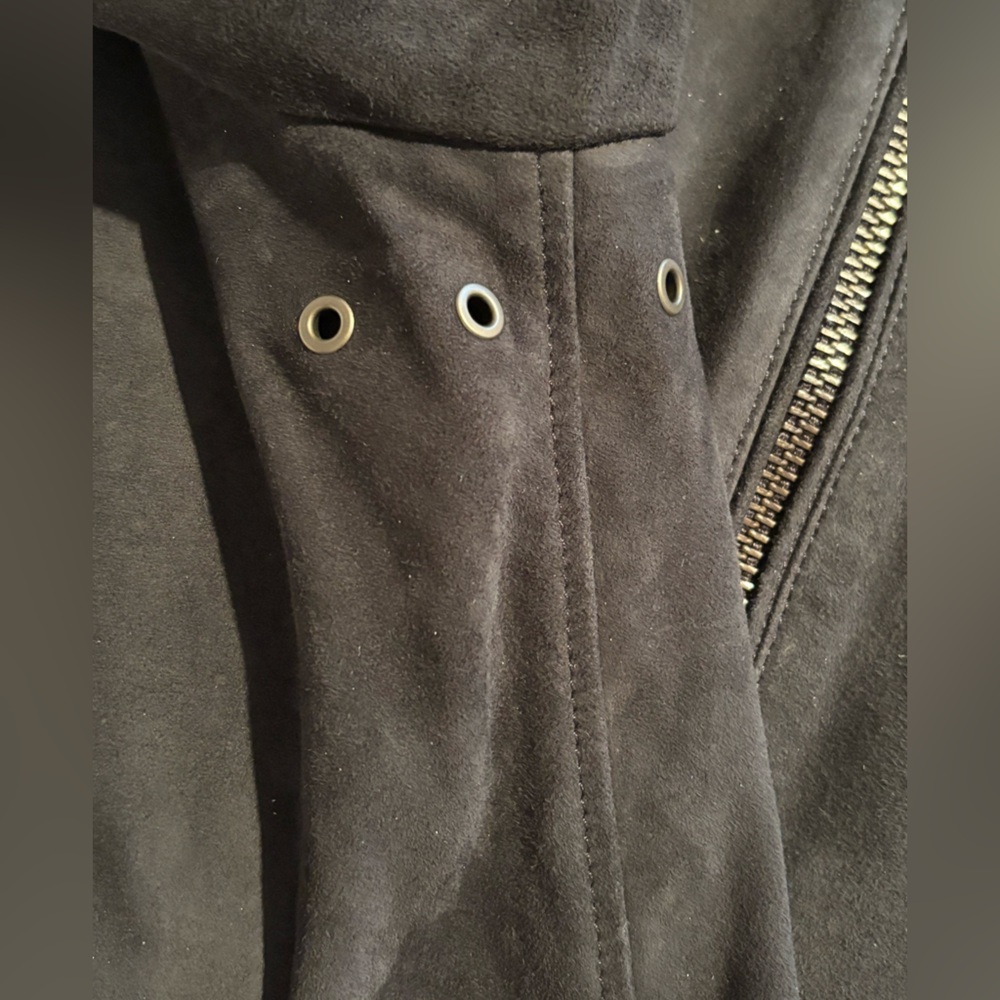 Polo Ralph Lauren Navy Blue Suede Jacket - Picture 12 of 16